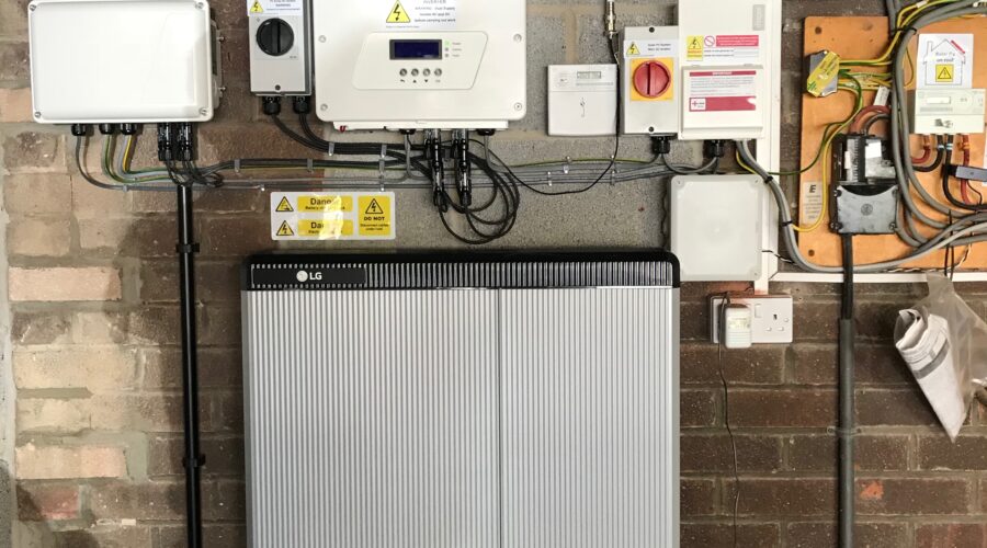 A battery install by award-winning solar panel specialists Amelio Solar Energy from Lincolnshire.